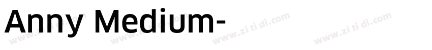 Anny Medium字体转换